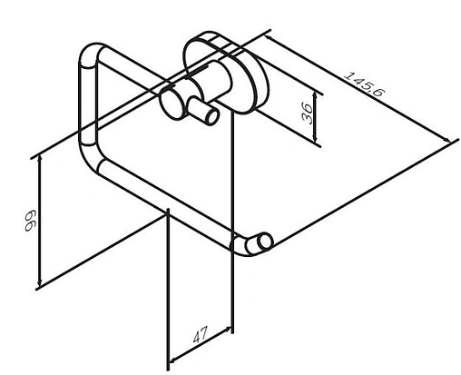Держатель туалетной бумаги Am.Pm Sense L хром A7434100