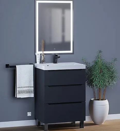 Тумба под умывальник напольная Uperwood UPD Tanos 60 чёрный 291020332