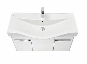 Тумба-умывальник подвесная Aquaton Беверли 100 белый 1A2367K0BV010, 4