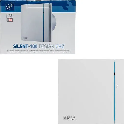 Вентилятор вытяжной Soler &amp; Palau SILENT-100 CHZ DESIGN 3C белый