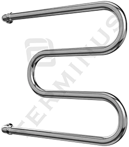 Полотенцесушитель водяной Terminus М-образный AISI 25 500х400 полированная сталь 4620768880483 Полотенцесушитель водяной Terminus М-образный AISI 25 500х400 полированная сталь 4620768880483, 2