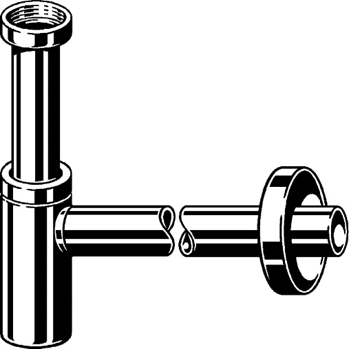 Сифон бутылочный для раковины Viega Eleganta 5788 хром 440190