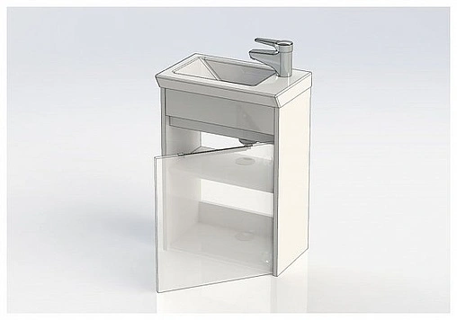 Тумба под умывальник подвесная Aquanet Дувр 45 белый 00182607