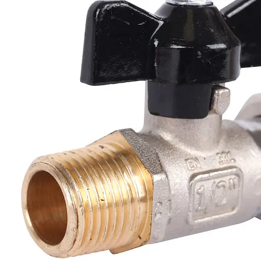 Кран шаровый с накидной гайкой ½"н x ¾"нг Stout SVB-1009-001520