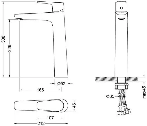 Смеситель для раковины Aquatek Бетта хром AQ1104CR Смеситель для раковины Aquatek Бетта хром AQ1104CR