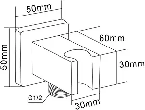 Гигиенический душ со смесителем Swedbe Platta хром 5526 Гигиенический душ со смесителем Swedbe Platta хром 5526, 3