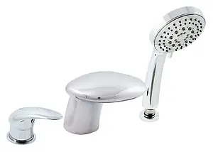 Смеситель на борт ванны на 3 отверстия Rav Slezak Dunaj хром D471.5Y, 1