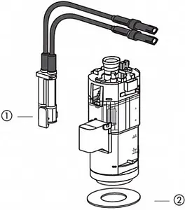 Универсальное сливное устройство для инсталляции Sanit INEO 03.982.00..0000, 2