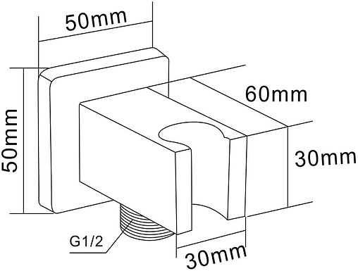 Гигиенический душ со смесителем Swedbe Platta хром 5526