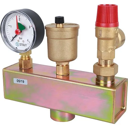 Группа безопасности котла до 50 кВт 1&quot; 3 бар Stout SVS-0004-055032