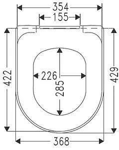 Крышка-сиденье для унитаза с микролифтом Villeroy&Boch O.novo белый 9M38S101, 2