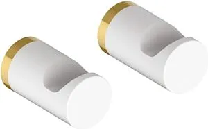 Крючок 2шт IDDIS Petite белый матовый/золото PET2SY1i41 Крючок 2шт IDDIS Petite белый матовый/золото PET2SY1i41, 1