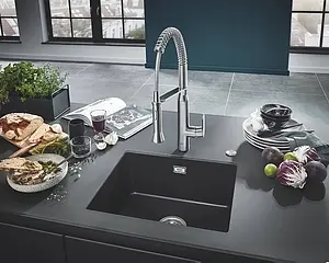 Мойка кухонная Grohe K700U-53.3 черный гранит 31654AP0 Мойка кухонная Grohe K700U-53.3 черный гранит 31654AP0, 5