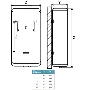 Водонагреватель накопительный электрический Thermex M Smart MS 30 V 151058 Водонагреватель накопительный электрический Thermex M Smart MS 30 V 151058, 2