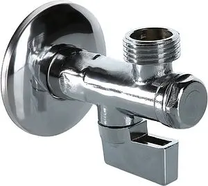 Кран шаровый угловой с фильтром ½"н x ½"н хром Valtec VT.282.N.0404 Кран шаровый угловой с фильтром ½"н x ½"н хром Valtec VT.282.N.0404, 1