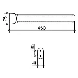 Полотенцедержатель Keuco Elegance new хром 11618010000 Полотенцедержатель Keuco Elegance new хром 11618010000, 5
