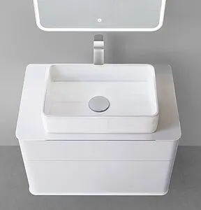 Тумба-умывальник подвесная Jorno Pastel 80 белый жемчуг Pas.01.82/P/W+MLN-7050H Тумба-умывальник подвесная Jorno Pastel 80 белый жемчуг Pas.01.82/P/W+MLN-7050H, 5