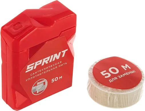 Нить уплотнительная бокс 50м + катушка 50м SPRINT 61012