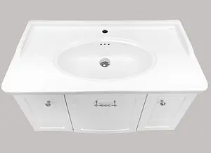 Тумба-умывальник подвесная Comforty Палини 100 белый 00004148011CF, 5