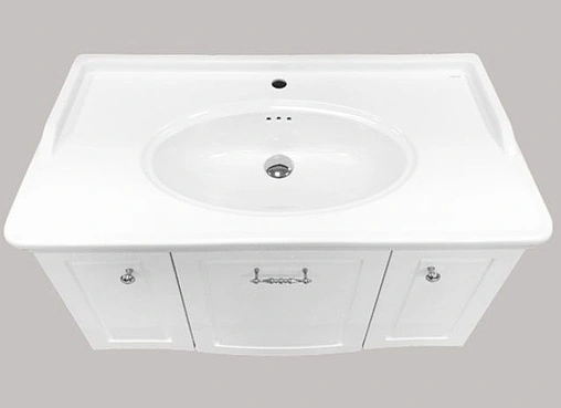 Тумба-умывальник подвесная Comforty Палини 100 белый 00004148011CF