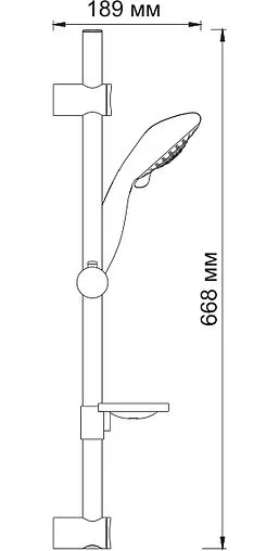 Душевая стойка Wasserkraft хром A004