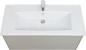 Тумба-умывальник подвесная Aquaton Сохо 100 галька серая/слэйт 1A2582K1AJ9A0 Тумба-умывальник подвесная Aquaton Сохо 100 галька серая/слэйт 1A2582K1AJ9A0, 3