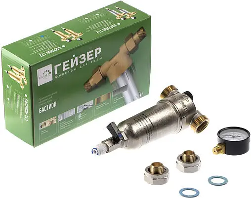 Фильтр тонкой очистки воды ½&quot;н x ½&quot;н Гейзер Бастион 122 32672