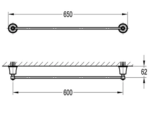 Полотенцедержатель Swedbe Terracotta Art терракотовый 2537
