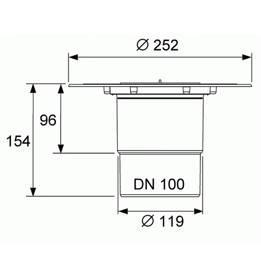 Трап вертикальный TECEdrainpoint S 3607600 Трап вертикальный TECEdrainpoint S 3607600