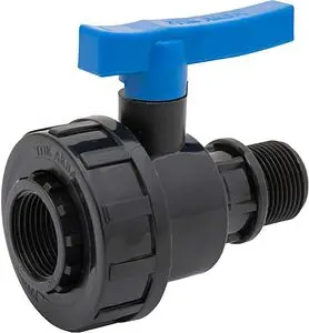 Кран шаровый с американкой 1"в x 1"н ТПК-Аква 552220101 Кран шаровый с американкой 1"в x 1"н ТПК-Аква 552220101, 1