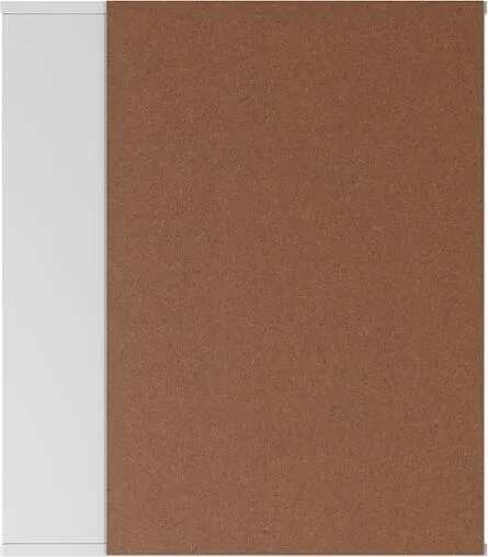 Шкаф-зеркало Айсберг Норма 1-60 L белый DA1605HZ