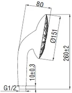 Лейка ручного душа SMARTsant Румба хром V3551C Лейка ручного душа SMARTsant Румба хром V3551C, 2