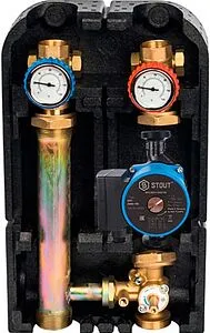 Насосный модуль с 3-х ходовым смесительным клапаном 1½"н х 1"в Stout SDG-0003-002504 с насосом Stout SPC 25/60-180 Насосный модуль с 3-х ходовым смесительным клапаном 1½"н х 1"в Stout SDG-0003-002504 с насосом Stout SPC 25/60-180, 1