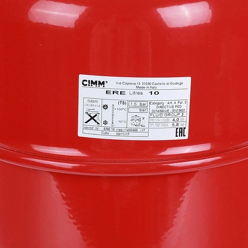 Расширительный бак CIMM ERE 10л 4 бар 820010
