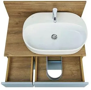 Тумба-умывальник подвесная Aquaton Мишель 80 фьорд/дуб рустикальный 1A2568K1MIDR0, 4
