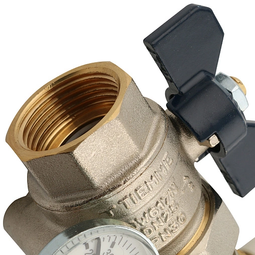 Группа коллекторная с расходомерами 3 отвода 1&quot;в/в x ¾&quot;ек Tiemme 3870008