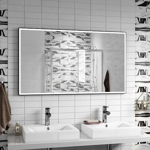 Зеркало с подсветкой Continent Sting Black Led 120x80 чёрный ЗЛП1698