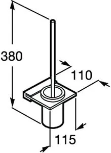 Ёршик для унитаза Roca Nuova хром 816530001, 2