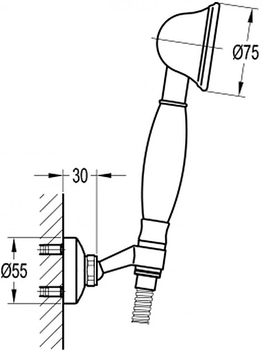 Душевой набор Swedbe Terracotta терракотовый 2562