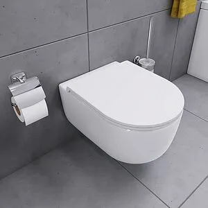 Унитаз подвесной безободковый с функцией биде Damixa Sirius белый DX86C1800SC Унитаз подвесной безободковый с функцией биде Damixa Sirius белый DX86C1800SC, 5