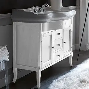 Тумба под умывальник напольная Kerasan Retro 100 белый матовый 734730 Тумба под умывальник напольная Kerasan Retro 100 белый матовый 734730, 3