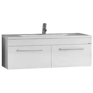 Тумба-умывальник подвесная Aquaton Мадрид 120 M белый 1A1703K2MA010, 5