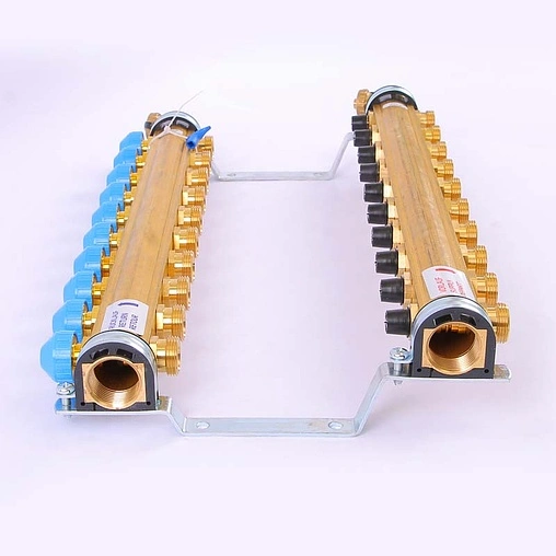 Группа коллекторная без расходомеров 10 отводов 1&quot;в/в x ¾&quot;ек Watts HKV 10004188