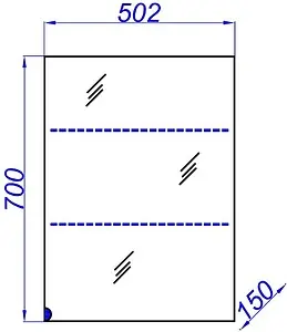 Шкаф-зеркало Aqwella MC 50 белый МС.04.05, 2