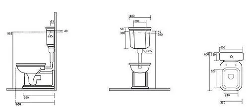 Бачок для унитаза Kerasan Waldorf белый 418301