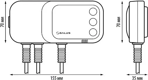 Контроллер для управления насосом отопления или ГВС Salus PC11W