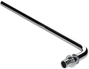 Уголок аксиальный радиаторный с хромированной трубкой 20мм x 15мм L-300мм Valtec VTm.481.PC.002015 Уголок аксиальный радиаторный с хромированной трубкой 20мм x 15мм L-300мм Valtec VTm.481.PC.002015, 1