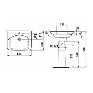 Полупьедестал Laufen Palace белый 8.1970.2.000.000.1 Полупьедестал Laufen Palace белый 8.1970.2.000.000.1, 2