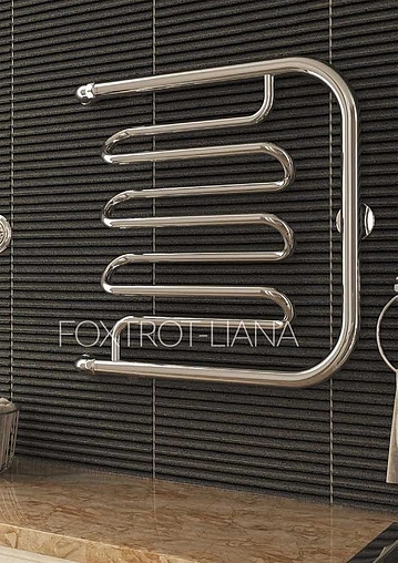 Полотенцесушитель водяной Terminus Фокстрот-Лиана AISI 500х500 полированная сталь 4620768880971