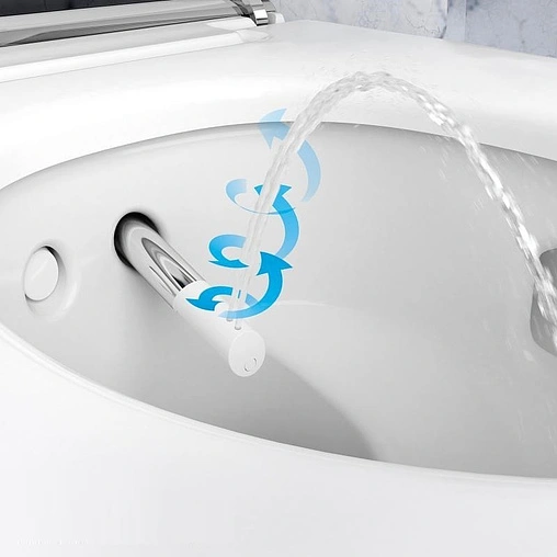 Умный унитаз-биде подвесной безободковый Geberit AquaClean mera comfort белый 146.214.11.1